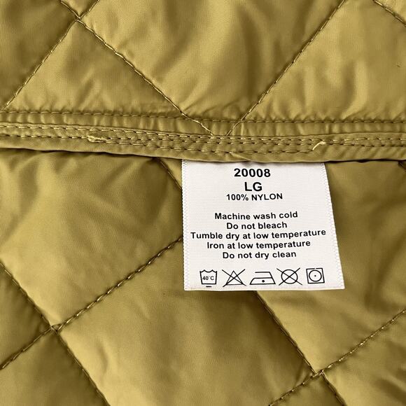 CC Filson Womens Quilted Lightweight Snap Front Vest Size M Lime Green Outdoors - Picture 8 of 8